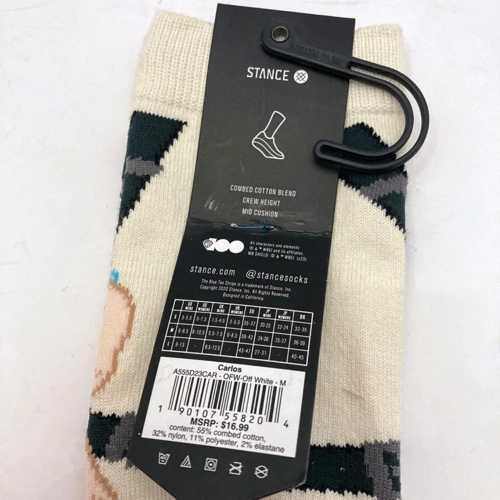 STANCE x The Hangover Carlos Men's Crew Socks Medium Men 6-8.5 Women‎ 8-10.5